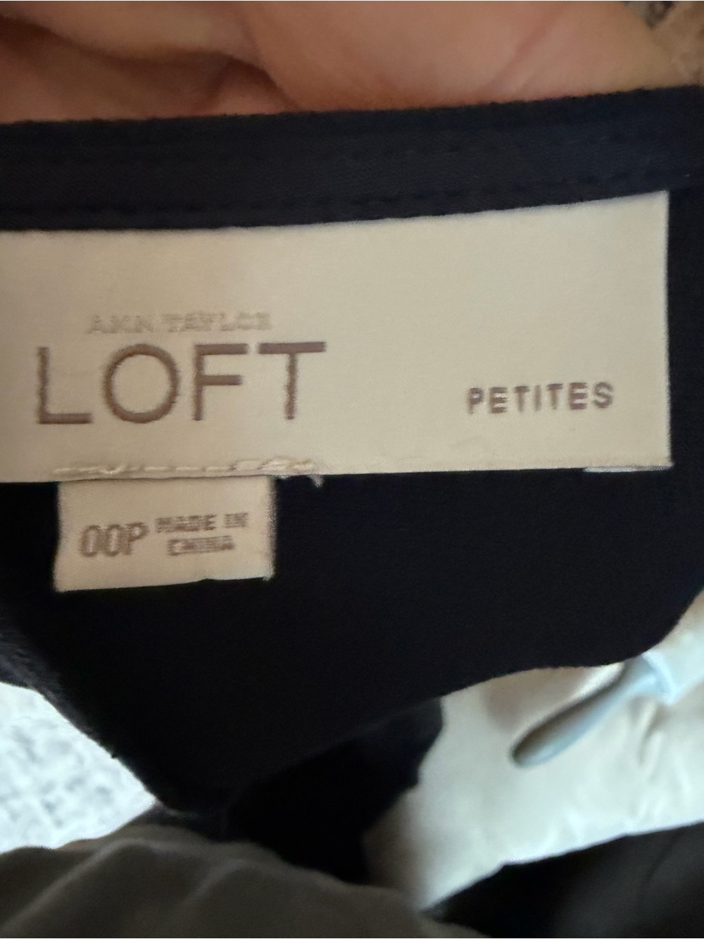 LOFT Navy Fit Flare Dress Women 00P XXS Petite Cap Sleeve Princess Seam Mini - Picture 4 of 8
